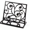 MyGift Cookbook Stand Metal Tree Design Recipe Holder-5
