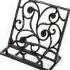 MyGift Cookbook Stand Metal Tree Design Recipe Holder-0