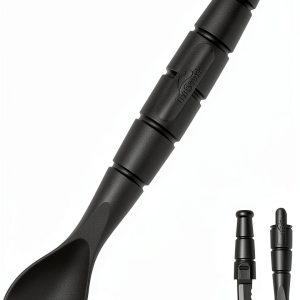 Tactical Spork Haxrotin Utensil Foldable Lightweight Black TS1X-0