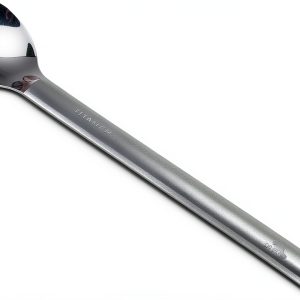 Titanium Long Handle Spork by TOAKS Polished Bowl Flatware-0